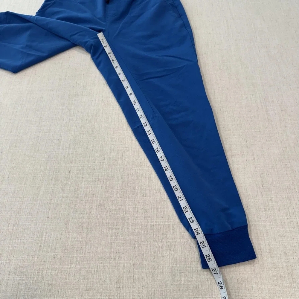 FIGS Tansen Jogger Scrub Pants Mens Small Blue Elastic Cuffed Drawstring